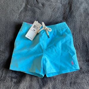 Polo Ralph Lauren Baby boys turquoise swim trunks NWT